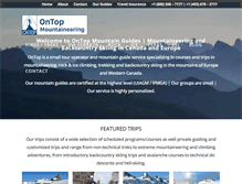 Tablet Screenshot of ontopmountaineering.com